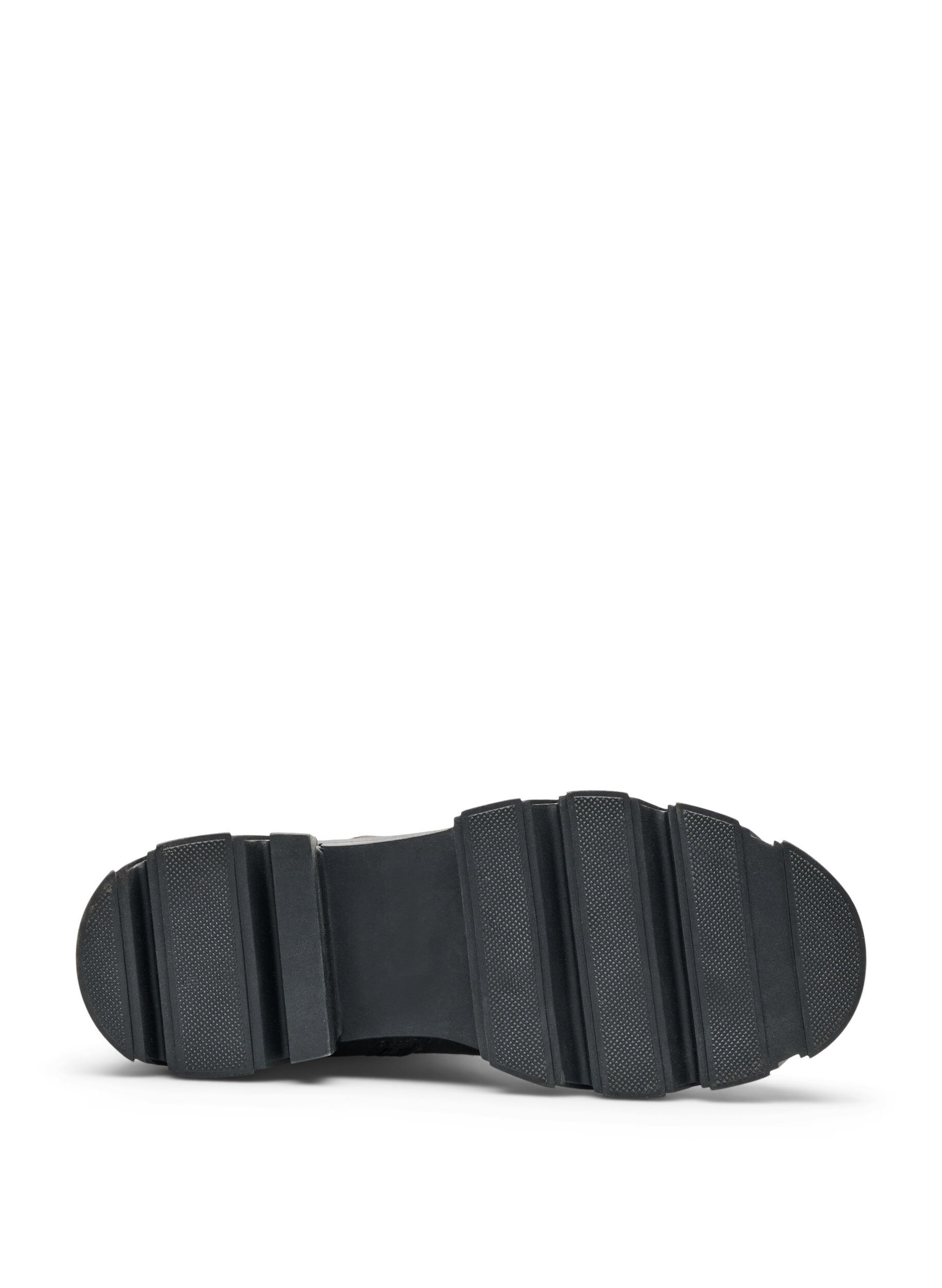 ZizziBottines &agrave; semelle &eacute;paisse en su&eacute;dine, Marron, Packshot image number 4