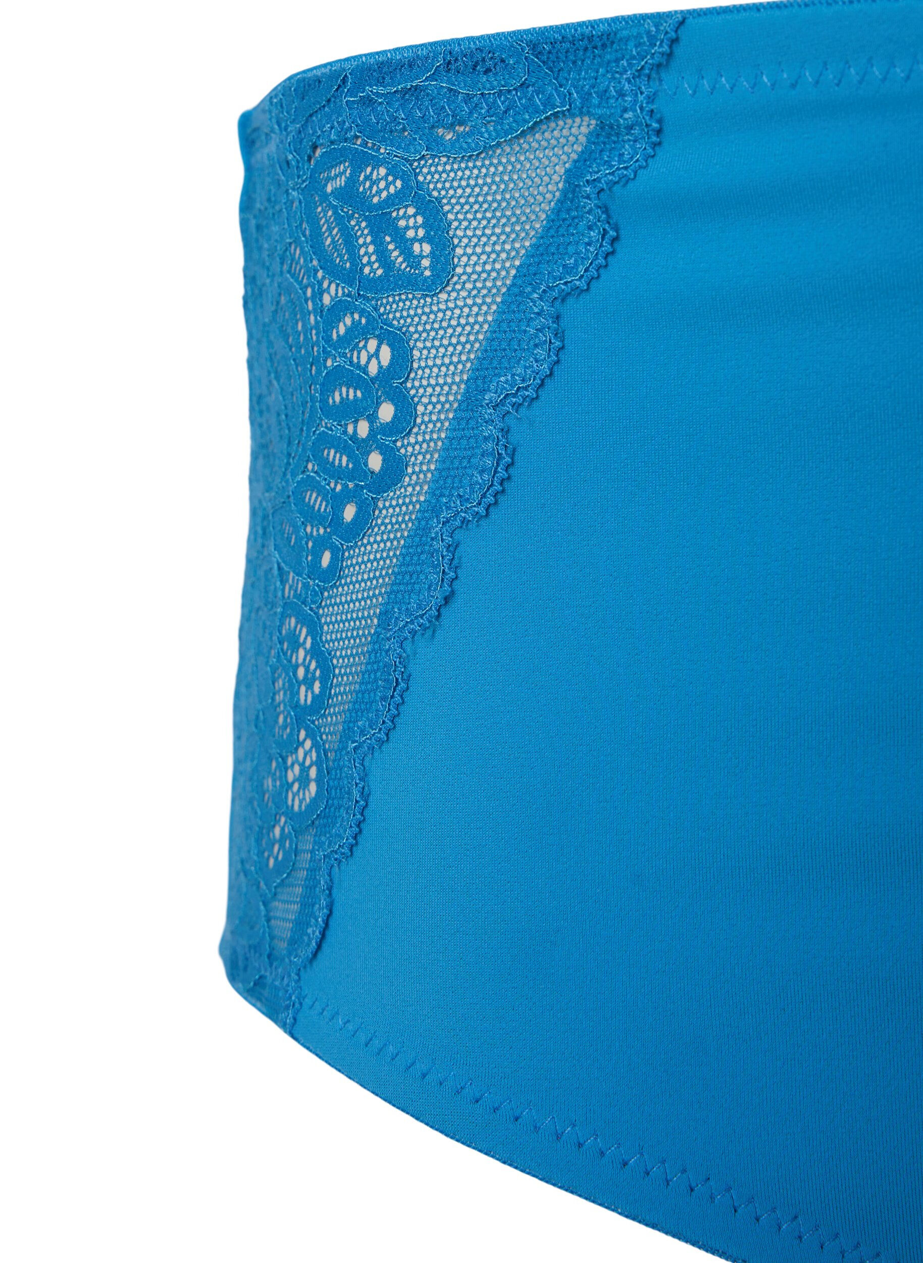 ZizziSlip met regelmatige taille en kant, Cendre Blue, Packshot image number 2