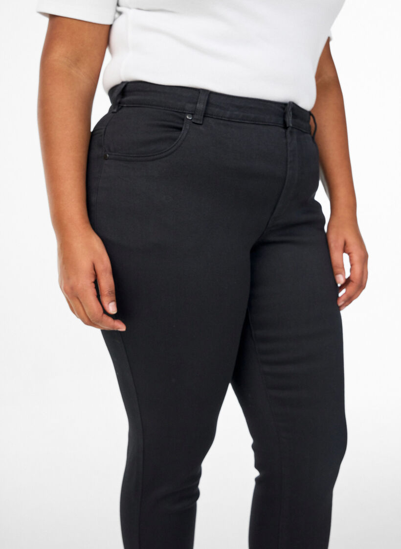  Emily jeans slim fit taille normale, Noir, Model image number 2