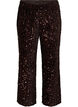 Wijde broek met pailletten, Bruin, Packshot image number 0