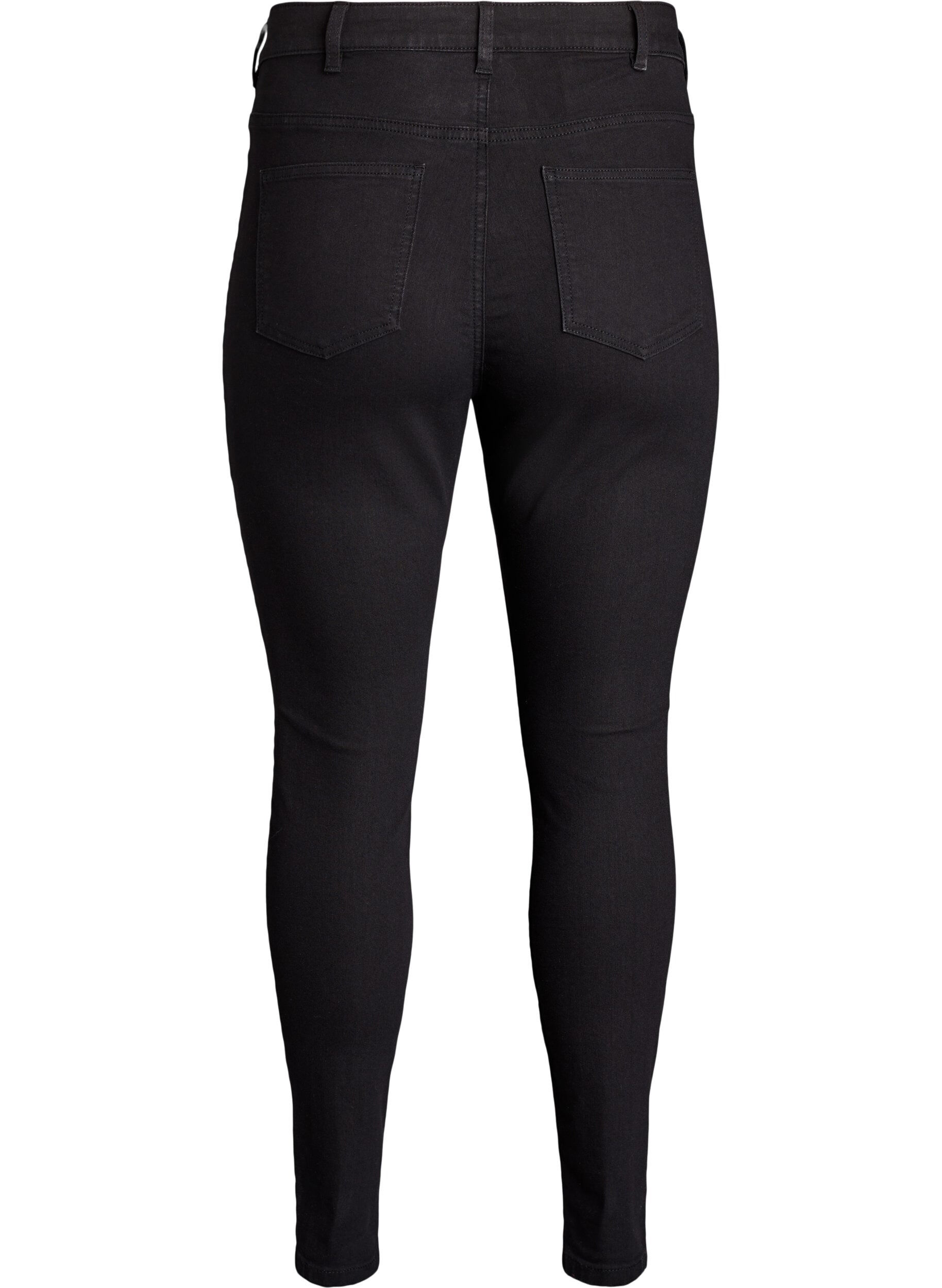ZizziJean Amy taille haute coupe super slim, Noir, Packshot image number 1