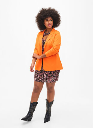 Blazer met zakken, Vibrant Orange, Model image number 2