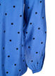 Blouse met lange mouwen en stippen, Blauw, Packshot image number 3