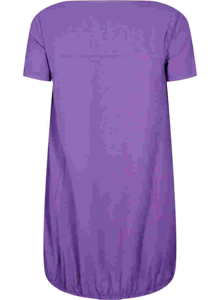 Robe en coton à manches courtes, Deep Lavender, Packshot image number 1