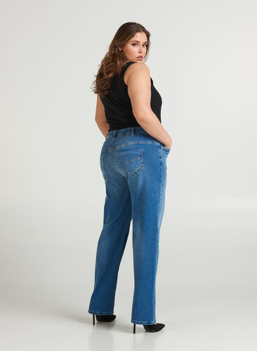 Jeans Gemma, Light blue denim, Model image number 1