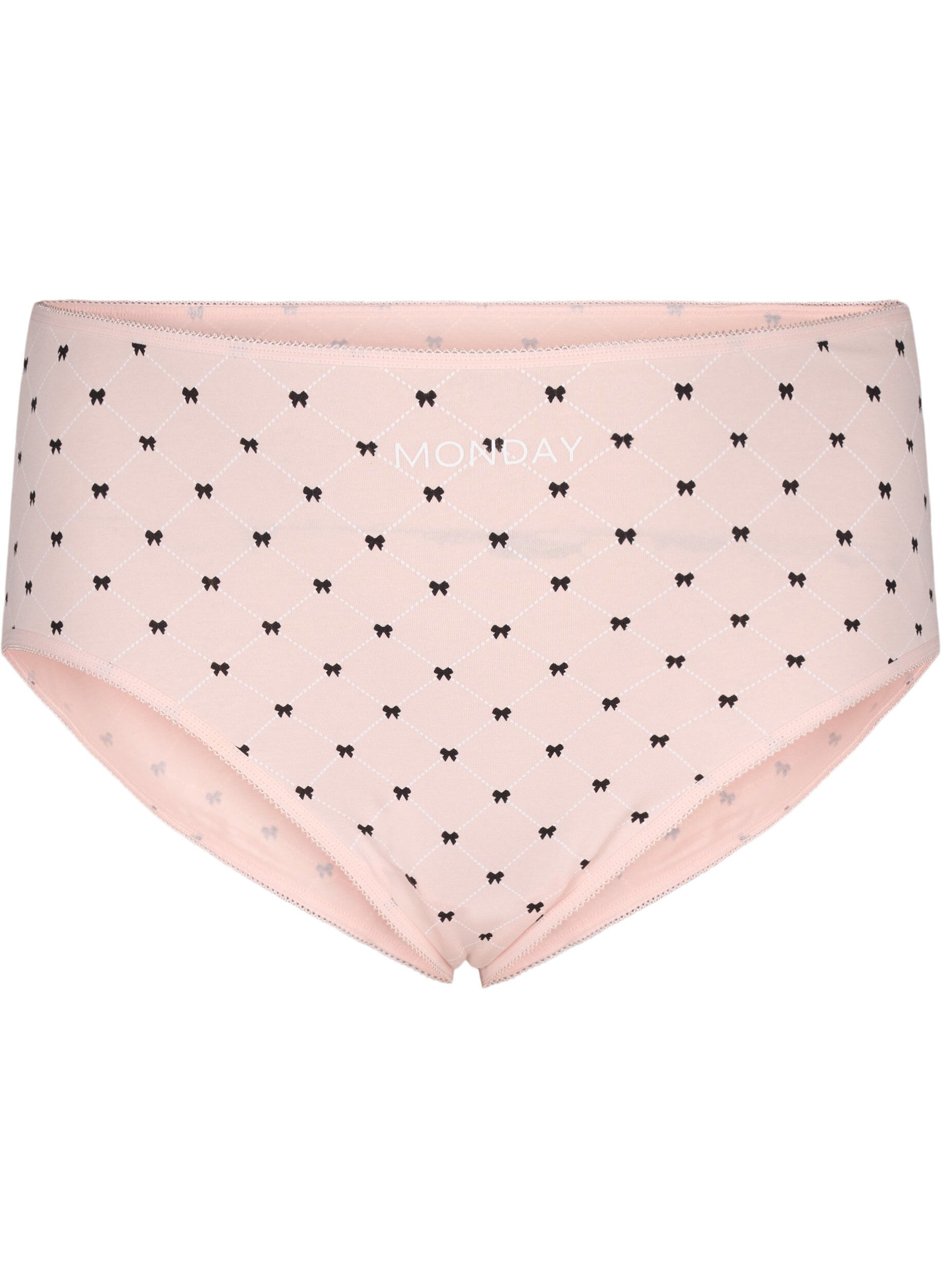 Zizzi7-pack panties met normale taille, Groen, Packshot image number 2