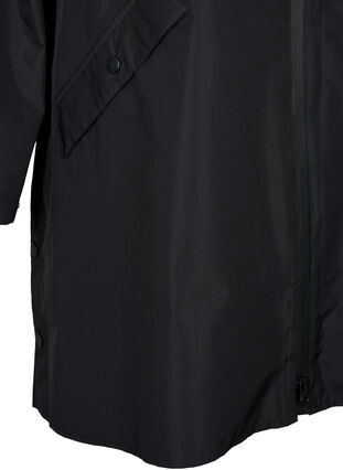 Imperméable avec poches et capuche, Black, Packshot image number 3