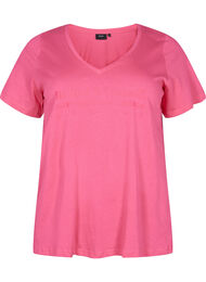T-shirt de nuit en coton avec imprimé, Hot Pink w. Be, Packshot