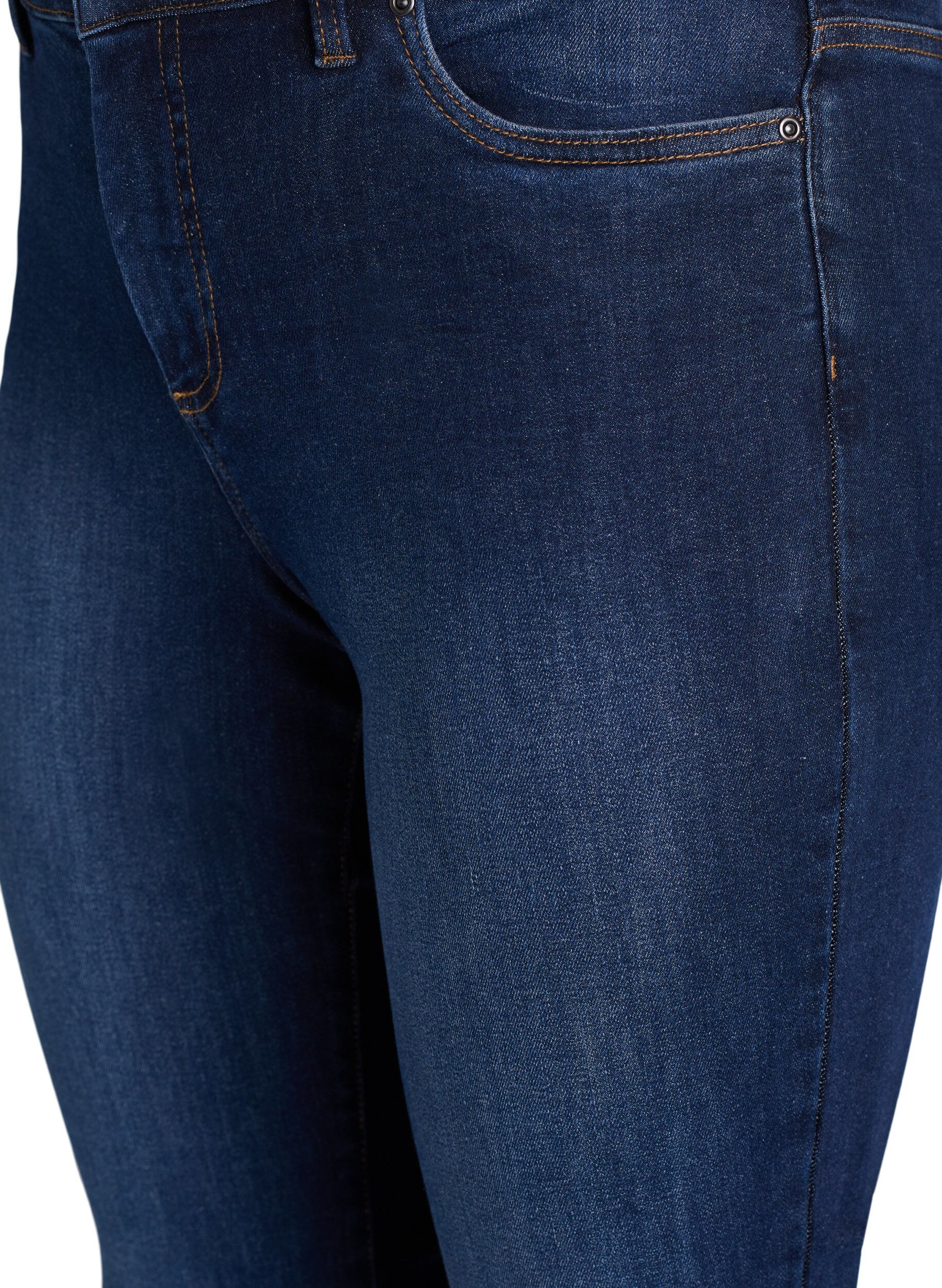 Zizzi Jean coupe slim &agrave; taille standard, Dark Blue, Packshot image number 2