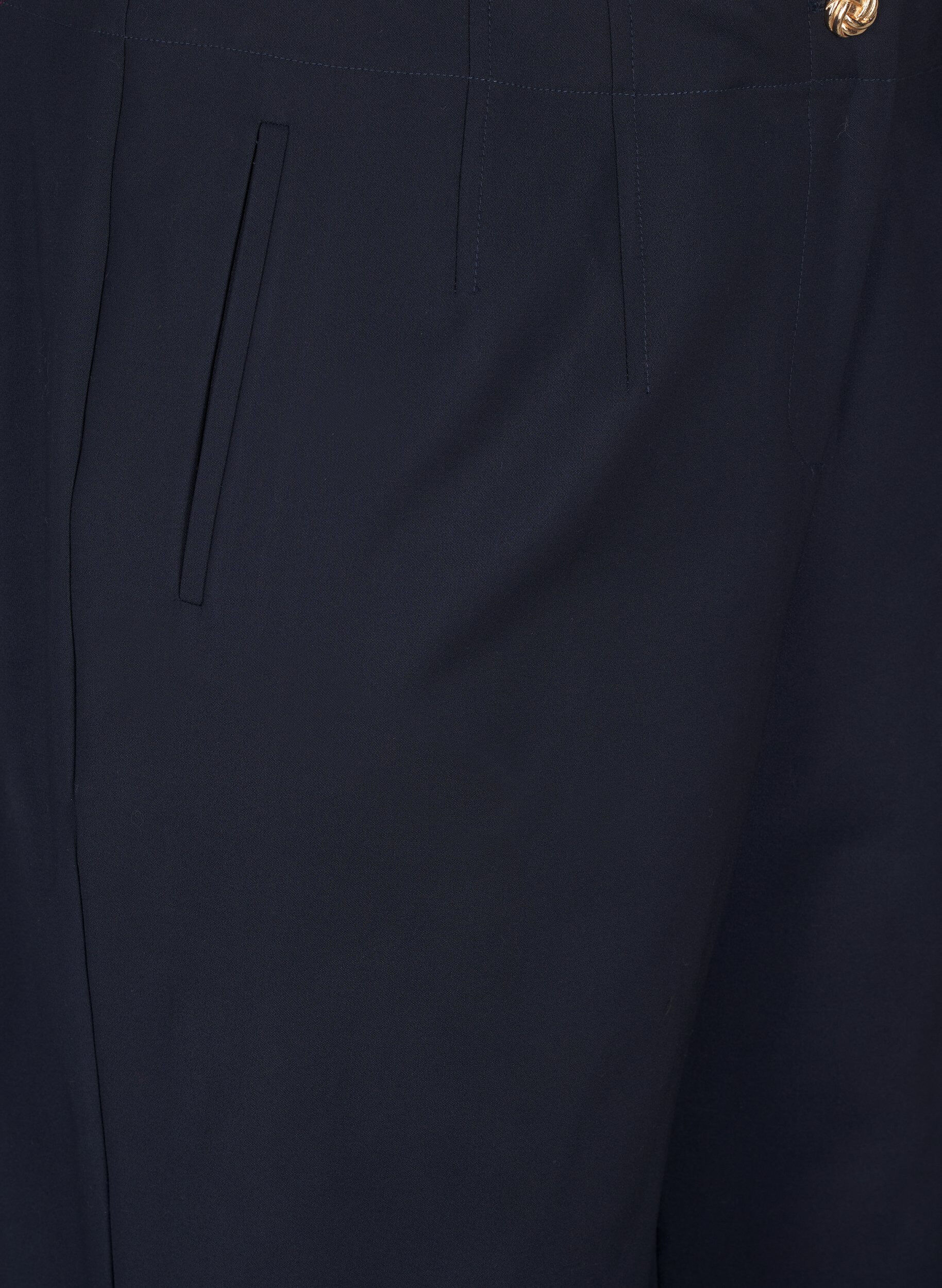 ZizziStraight fit broek met een hoge taille, Blauw, Packshot image number 2