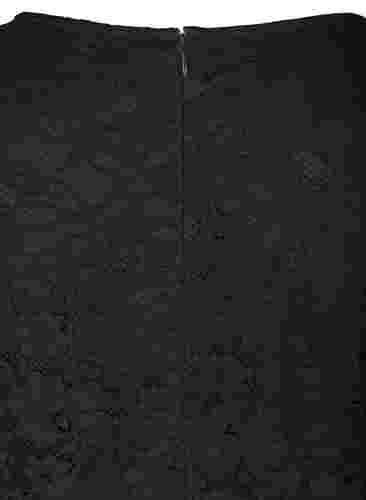 Robe en dentelle manches 3/4, Black, Packshot image number 3