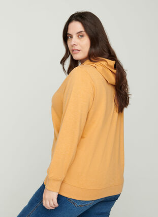 Sweatshirt avec citation, Spruce Yellow Mel., Model image number 1