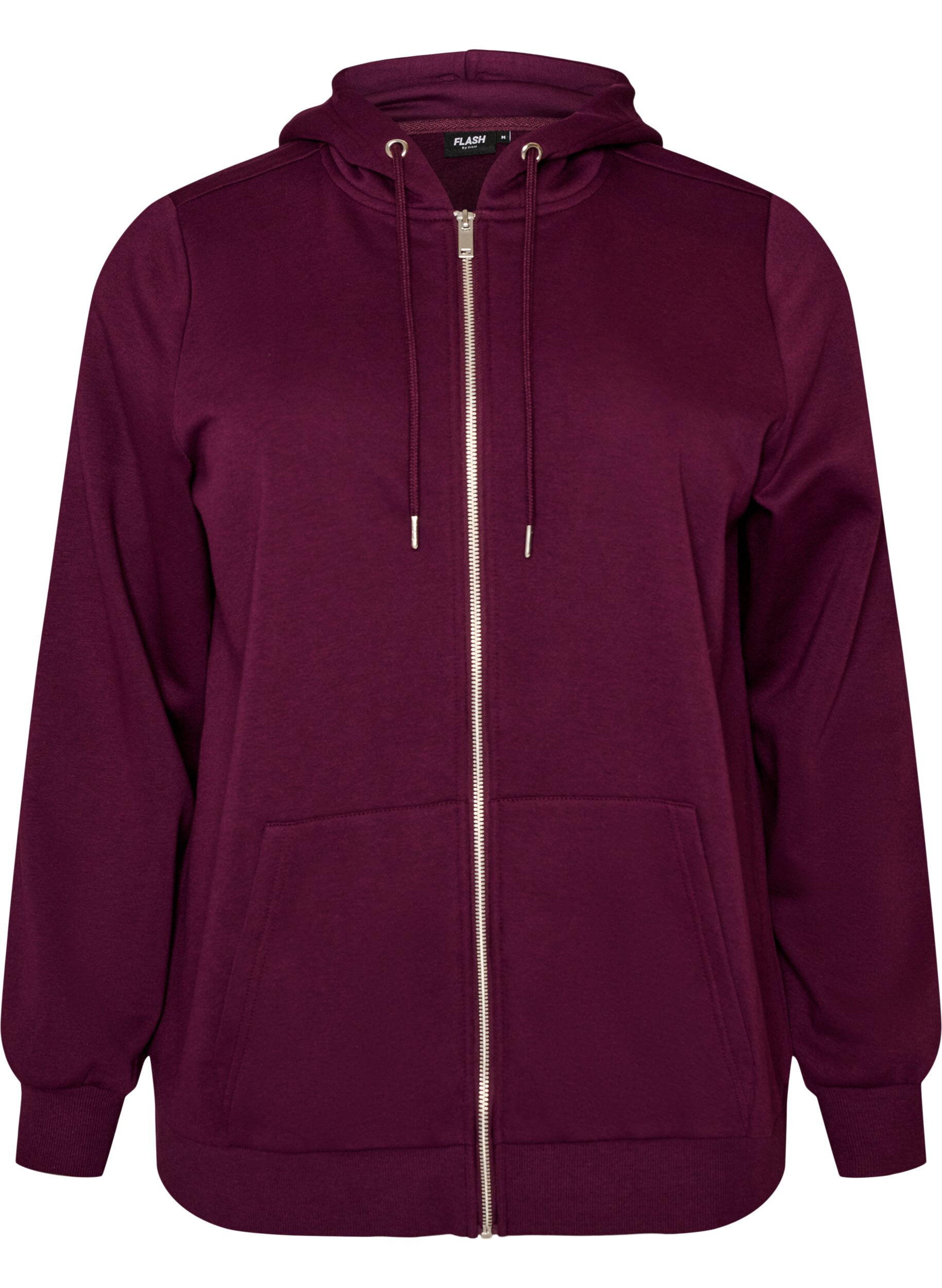 ZizziSweat &agrave; capuche zipp&eacute; avec poches, Violet, Packshot image number 0
