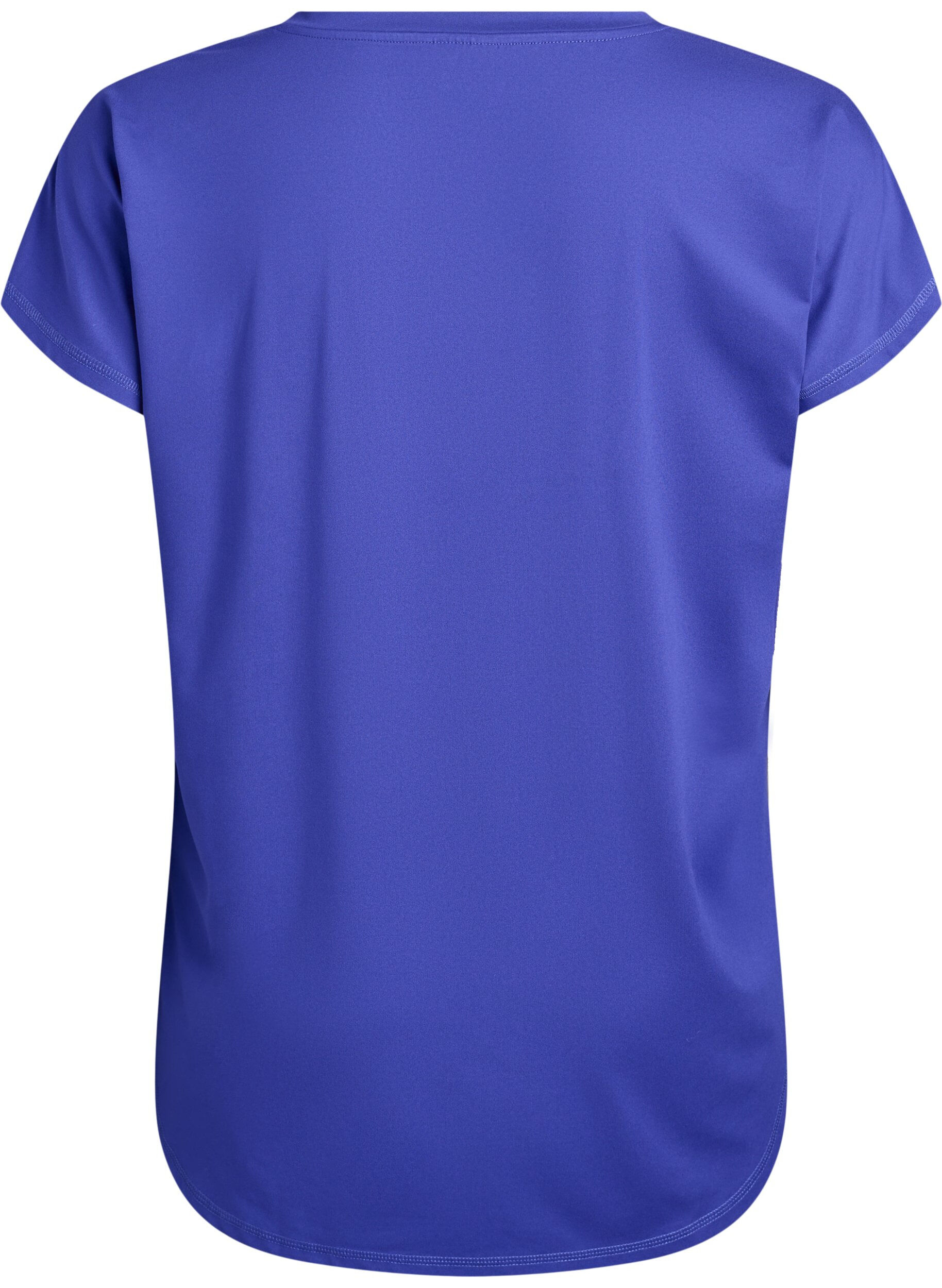 ZizziT-shirt de sport &agrave; manches courtes avec col en V, Violet, Packshot image number 1