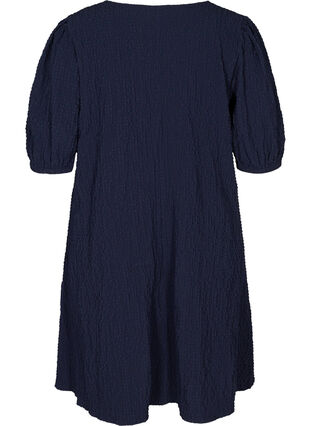 Robe en forme trapèze et manches bouffantes, Evening Blue, Packshot image number 1