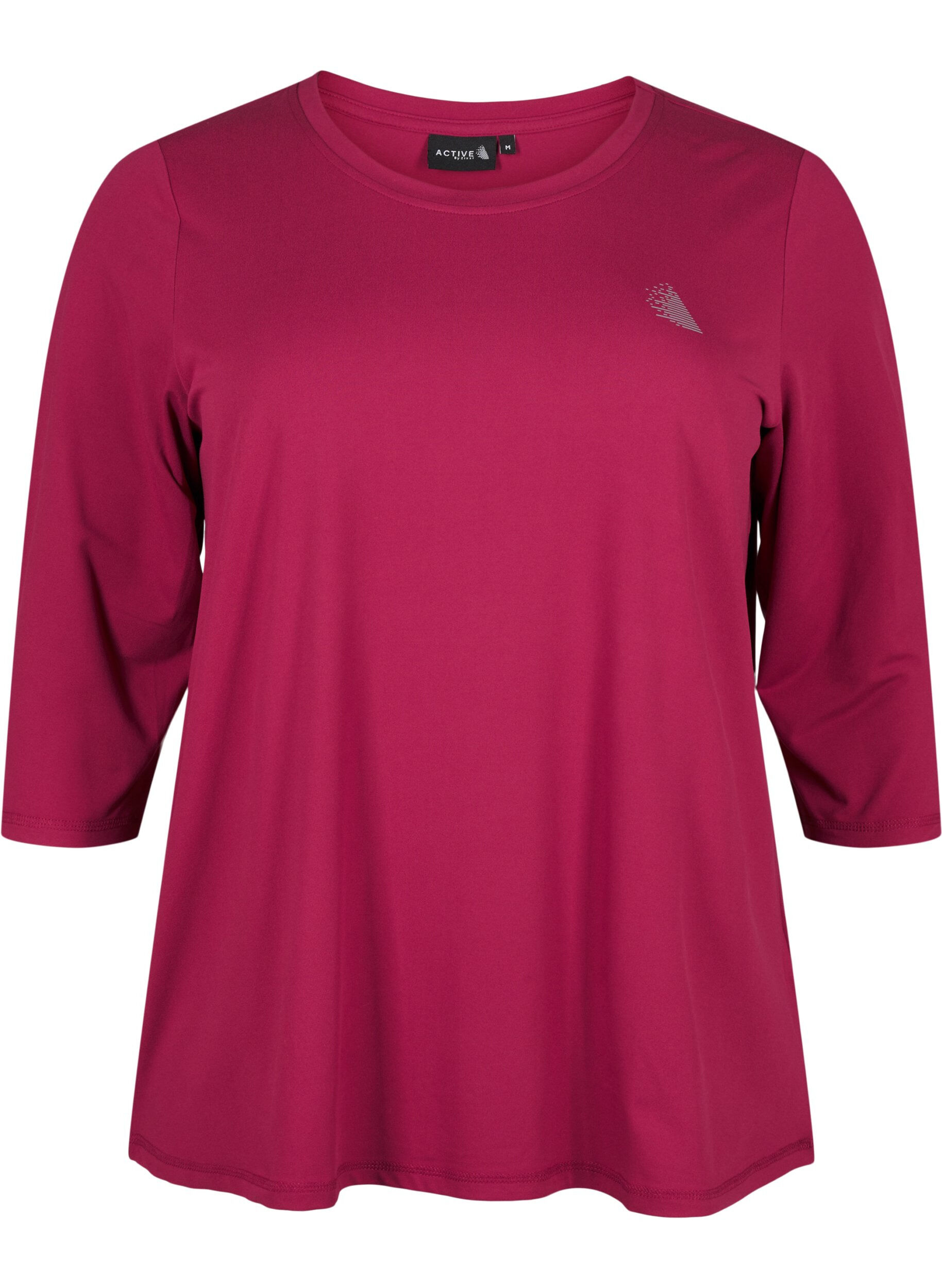 ZizziTraining blouse met 3/4 mouwen, Rood, Packshot image number 0