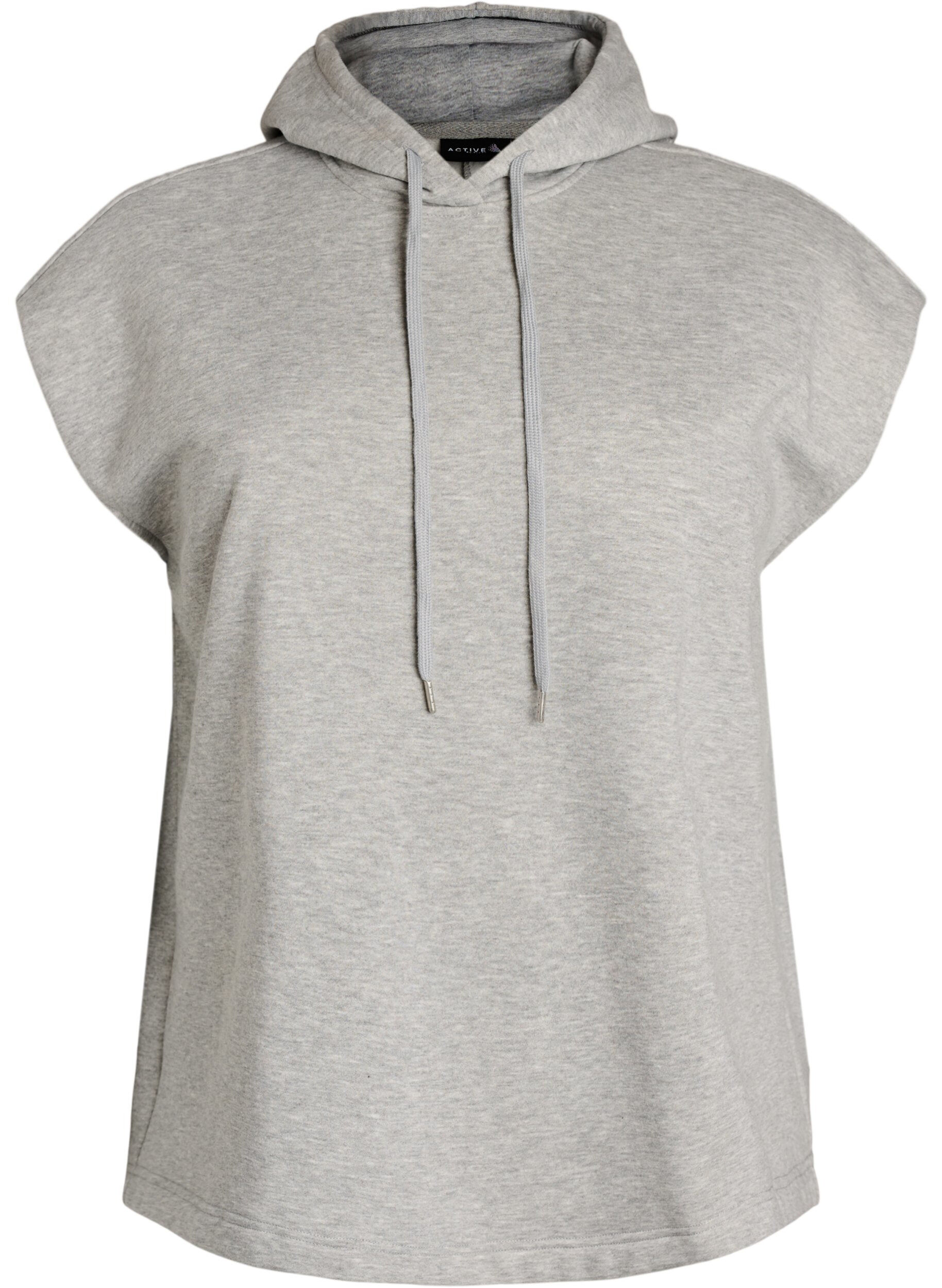 ZizziGilet de sweat &agrave; capuche avec &eacute;paulettes, Gris, Packshot image number 0