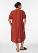 Jurk met V-hals van viscose, Rood, Model image number 2
