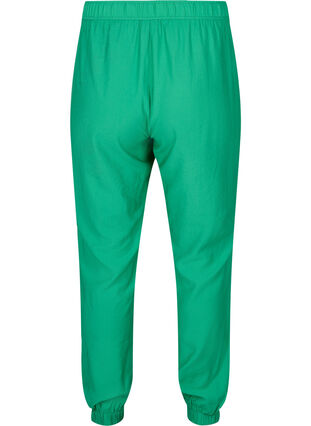 Pantalon ample en viscose avec bord élastiqué et poches, Mint, Packshot image number 1
