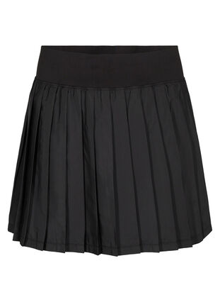 Padel / jupe de tennis en plissé, Black, Packshot image number 0