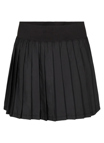 Padel / jupe de tennis en plissé, Black, Packshot image number 0