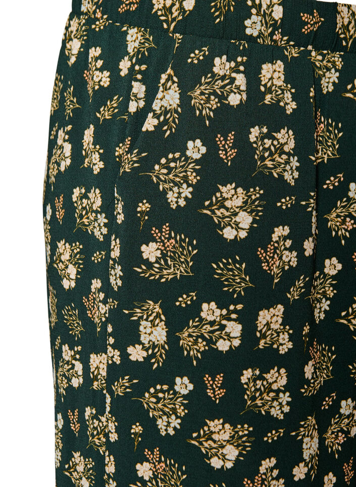 Pantalon ample avec imprim&eacute;, Noir, Packshot image number 2
