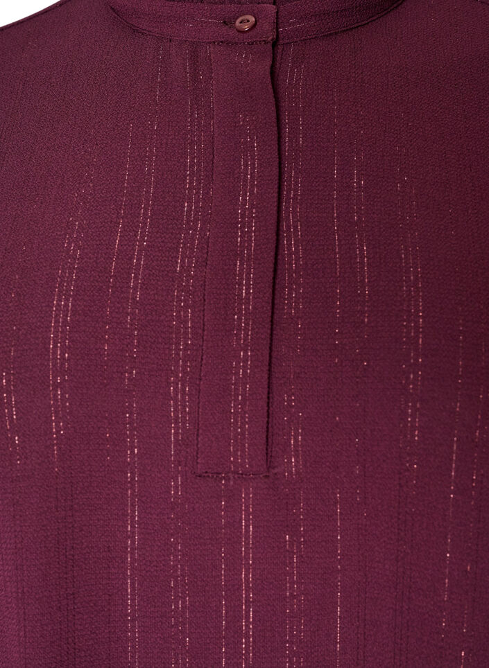 Kort jurkje met ruches en glitter, Rood, Packshot image number 2