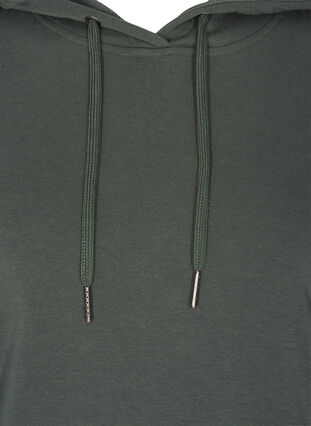 Sweatshirt met capuchon en zak, Thyme, Packshot image number 2