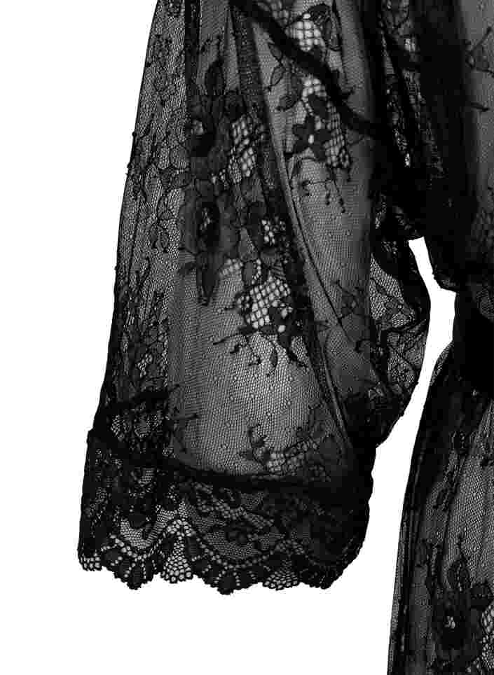 Robe de chambre courte, Black, Packshot image number 3