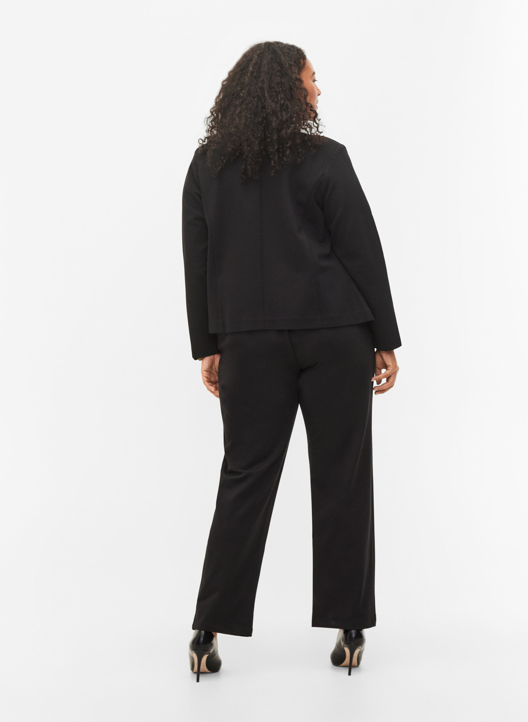 ZizziWijde broek met zakken, Black, Model image number 1