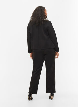 Pantalon large avec poches, Black, Model image number 1