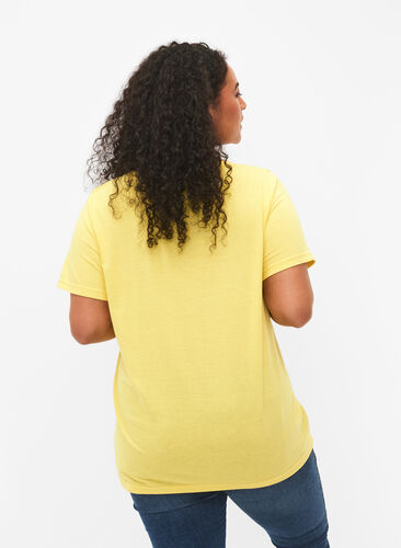 T-shirt à manches courtes avec col en V, Illuminating, Model image number 1