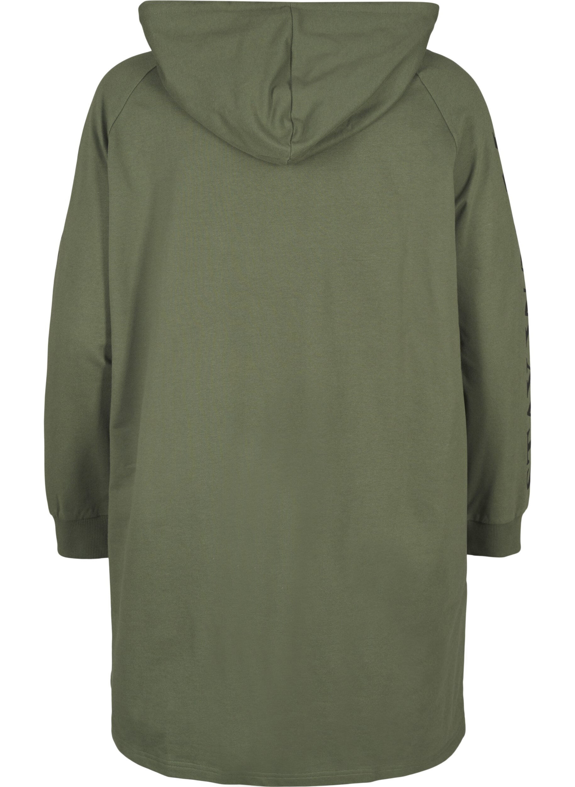 Zizzi Sweat oversize &agrave; imprim&eacute; sur les manches, Thyme w. Black, Packshot image number 1