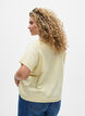 Gebreide kleding vest met korte mouwen, Geel, Model image number 2