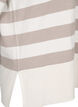 Pull ray&eacute; en viscose avec manches 3/4, Birch/Simply Taupe, Packshot image number 3