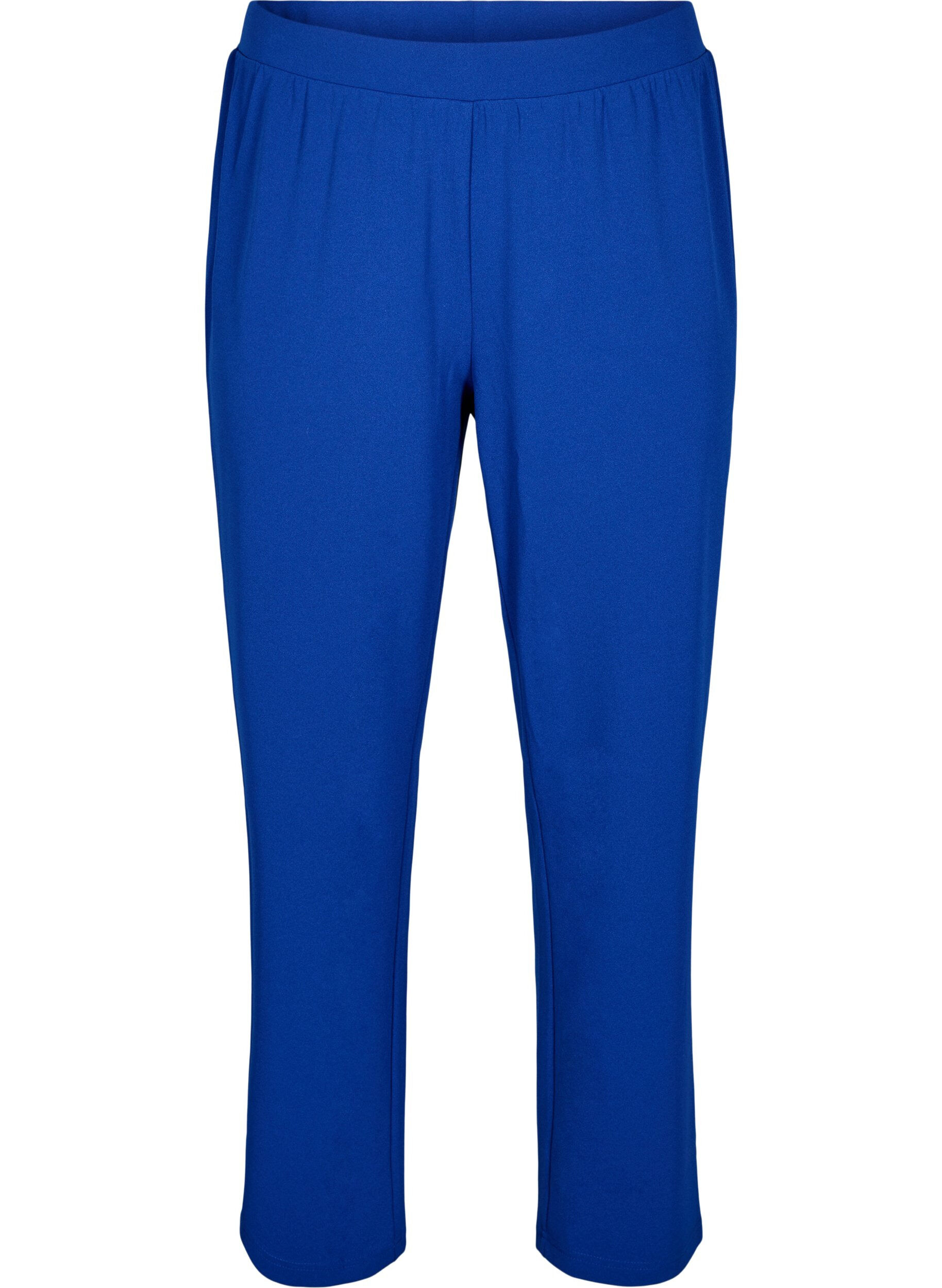 ZizziBroek met rechte pasvorm, Blauw, Packshot image number 0