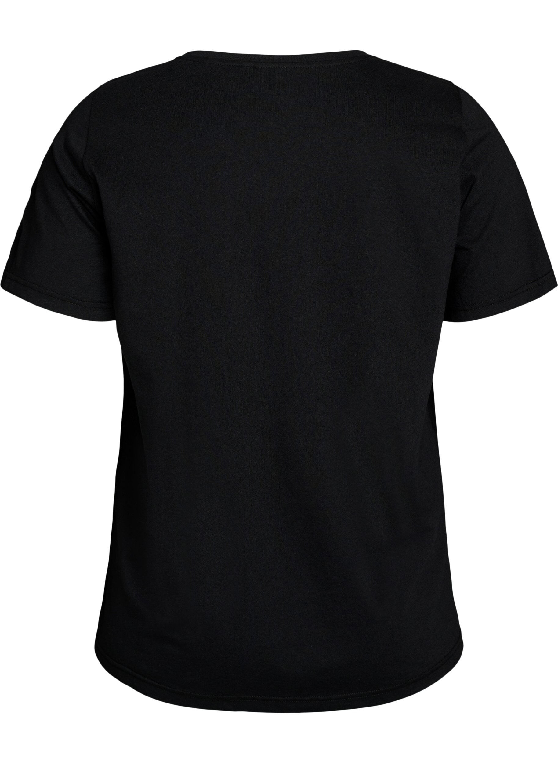 ZizziT-shirt imprim&eacute;, Noir, Packshot image number 1