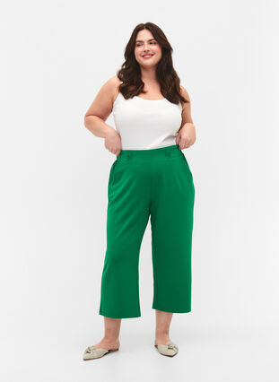 Pantalon 7/8 à coupe ample, Jolly Green, Model image number 0