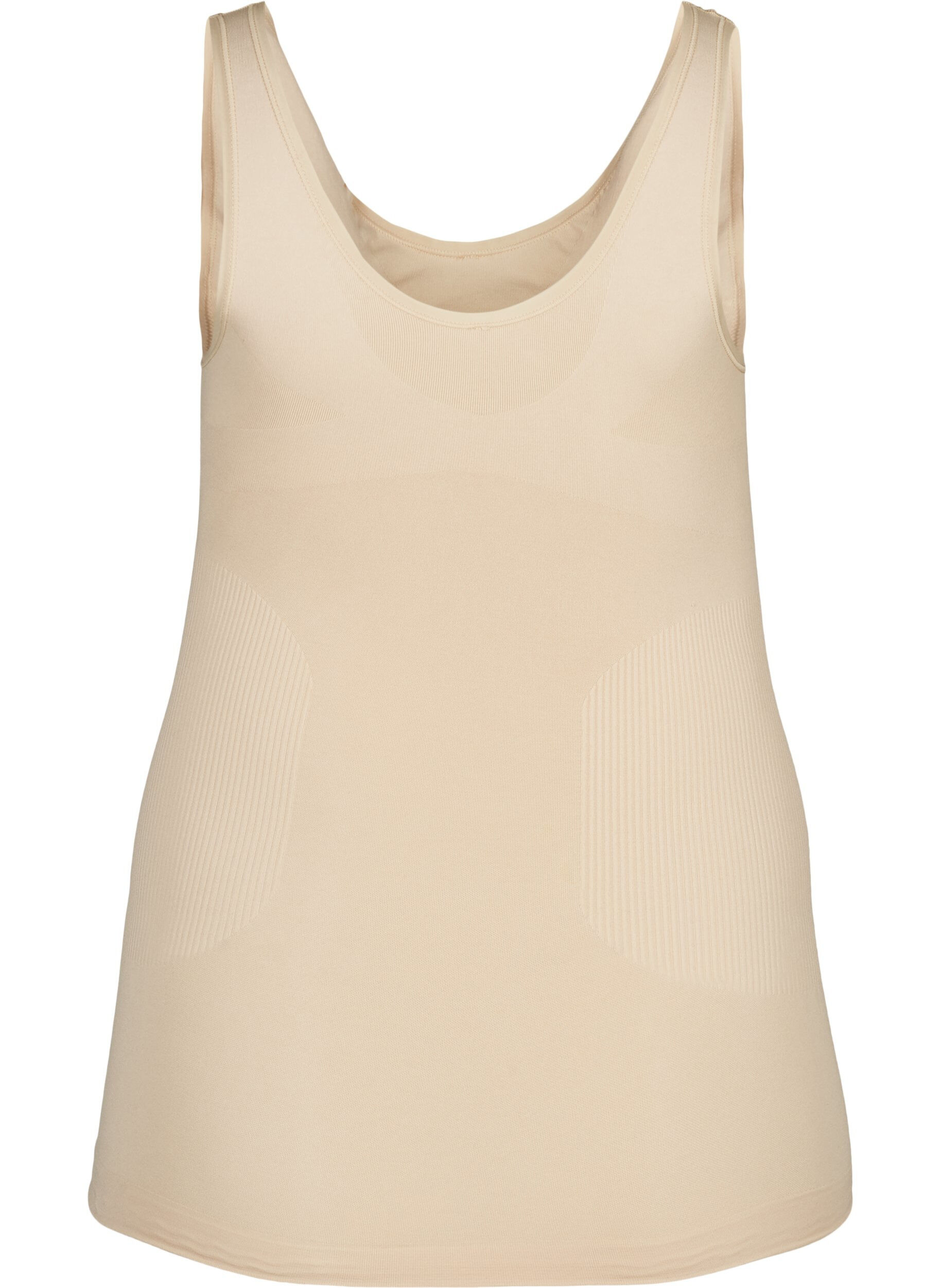 ZizziShapewear top met brede bandjes, Beige, Packshot image number 1