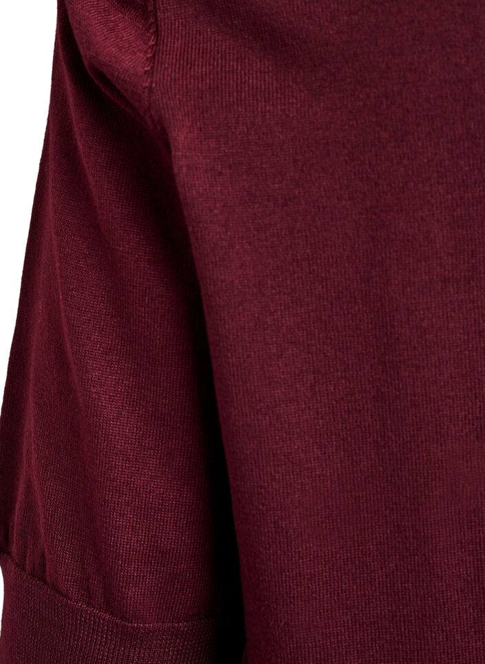 FLASH - Fijngebreide blouse met korte mouwen, Rood, Packshot image number 3