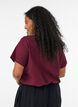 T-shirt dot&eacute; de boutons, Bordeaux fonc&eacute;, Model image number 2