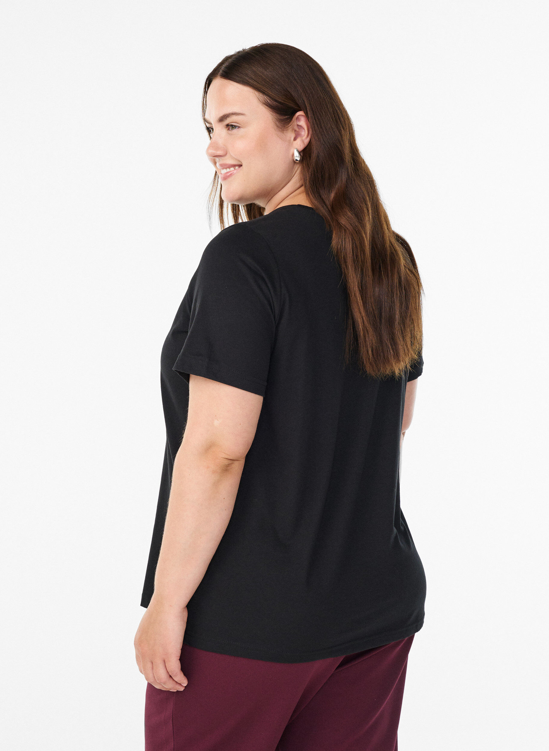 ZizziT-shirt imprim&eacute;, Noir, Model image number 2