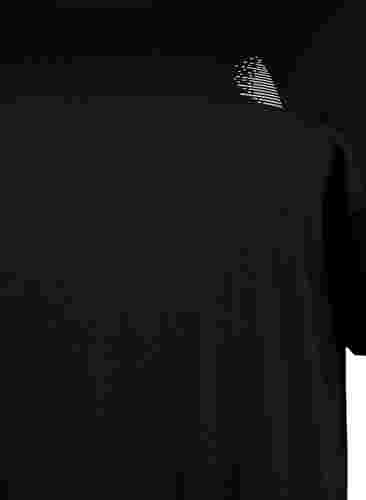 Sportieve blouse met korte mouwen, Black, Packshot image number 2