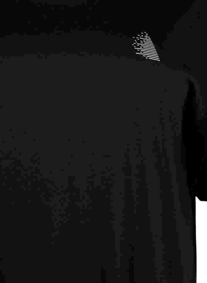 Sportieve blouse met korte mouwen, Black, Packshot image number 2