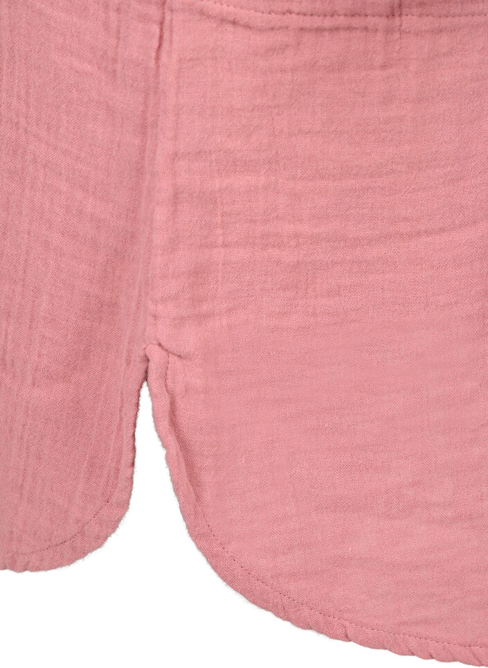 Chemise longue en mousseline de coton, Old Rose, Packshot image number 3