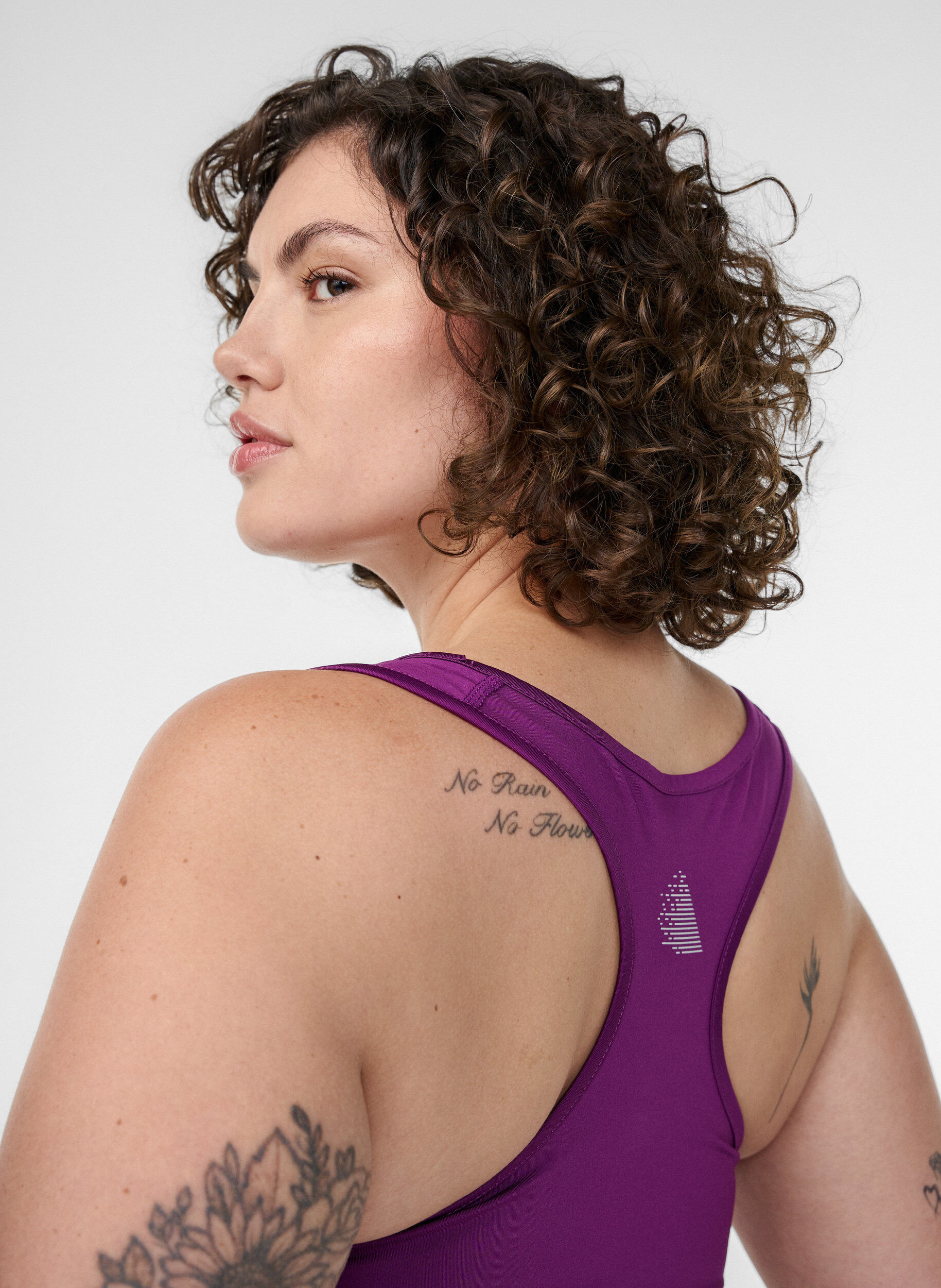 Zizzi Brassi&egrave;re de sport avec dos nageur, Violet, Model image number 3