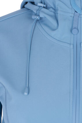 Veste softshell courte à capuche, Blue Shadow, Packshot image number 2