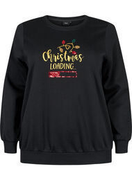 Sweatshirt de Noël, Black LOADING, Packshot