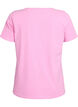 Basic effen katoenen t-shirt, Roze, Packshot image number 1