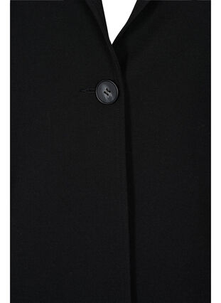 Manteau long avec fermeture à boutons, Black, Packshot image number 2